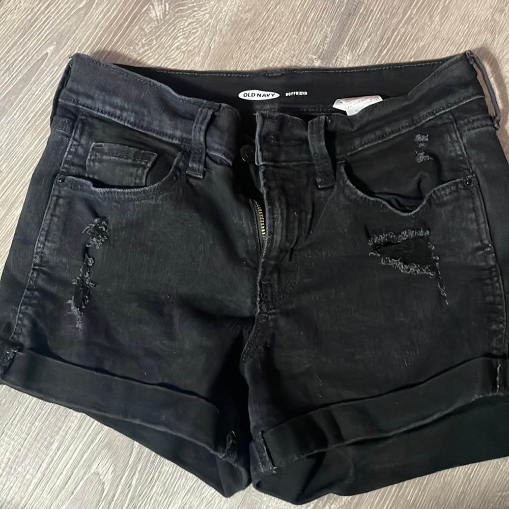 Womens black old navy Jean shorts
